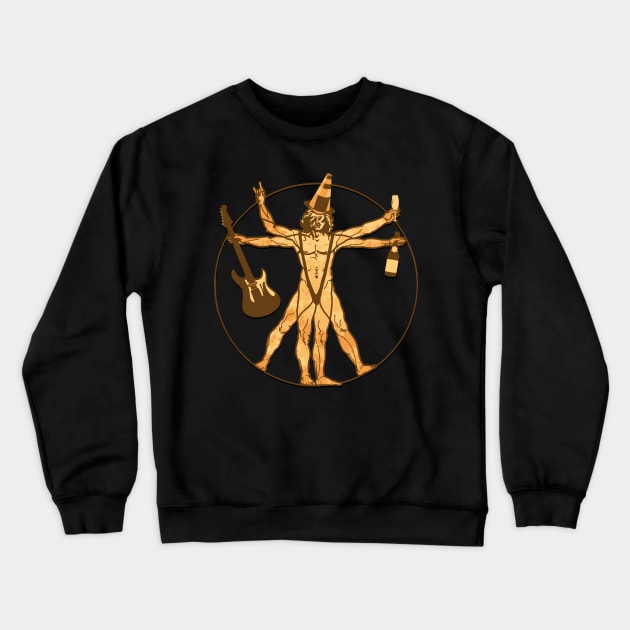 Party vitruvian man Crewneck Sweatshirt by VinagreShop